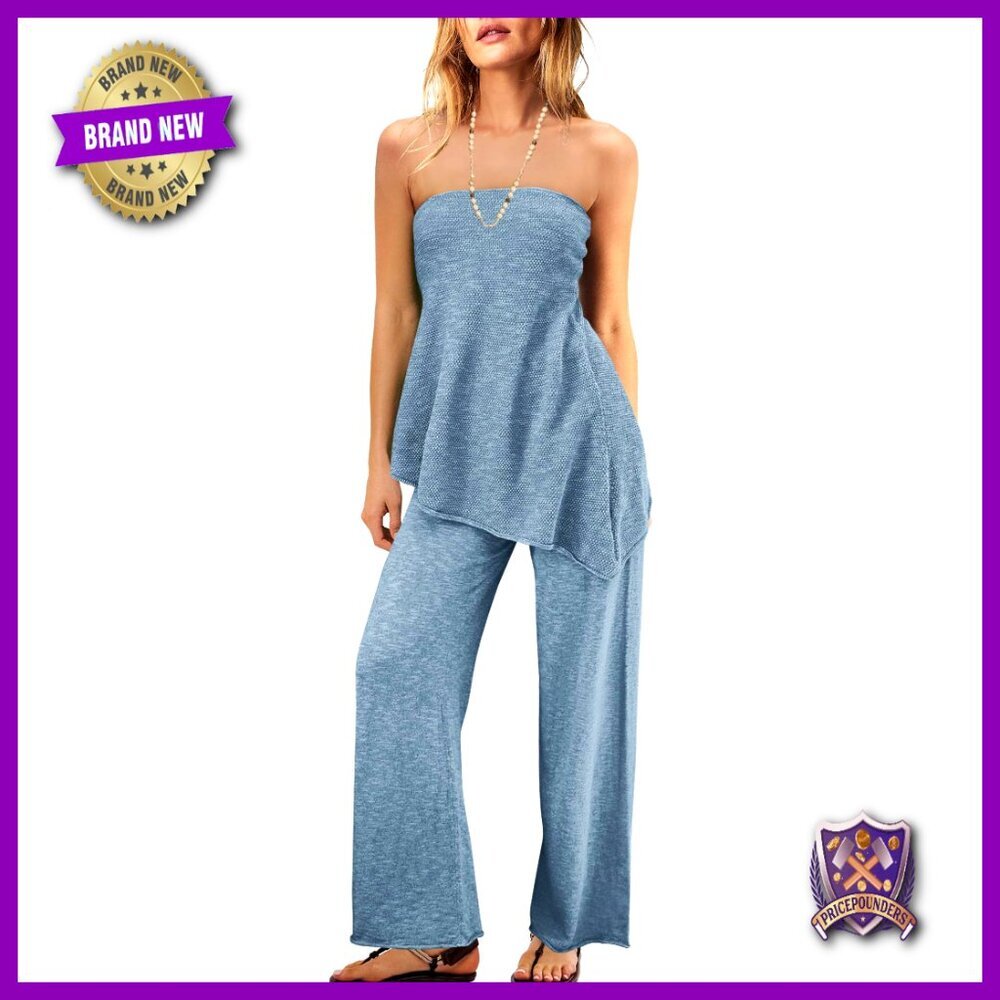 Off Shoulder Sweater Set Two Piece Lounge Outfit Knit Matching Set